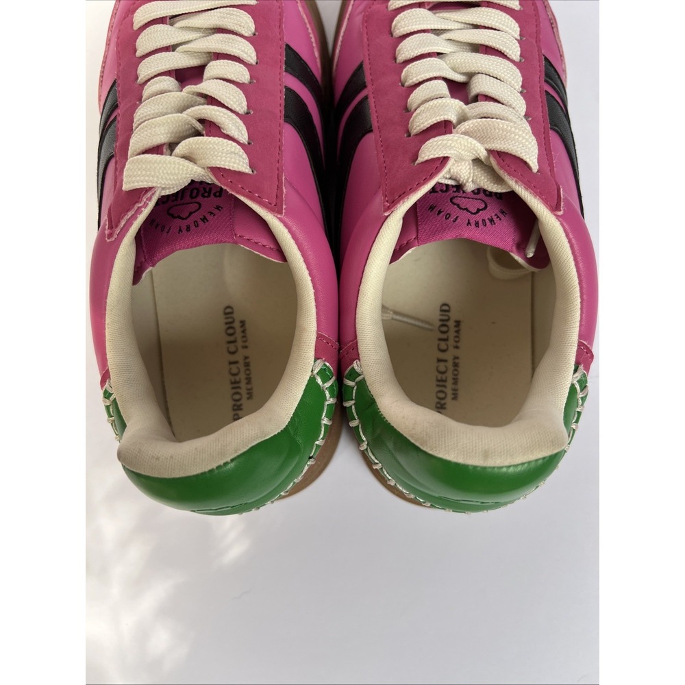 Project Cloud Memory Foam Womens Sneakers Pink Green Black Size 7 EU 37.5 - Picture 4 of 16